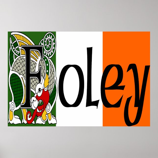 Póster Foley Celtic Dragon Print (Frente)