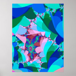 Póster Foliage artístico forestal