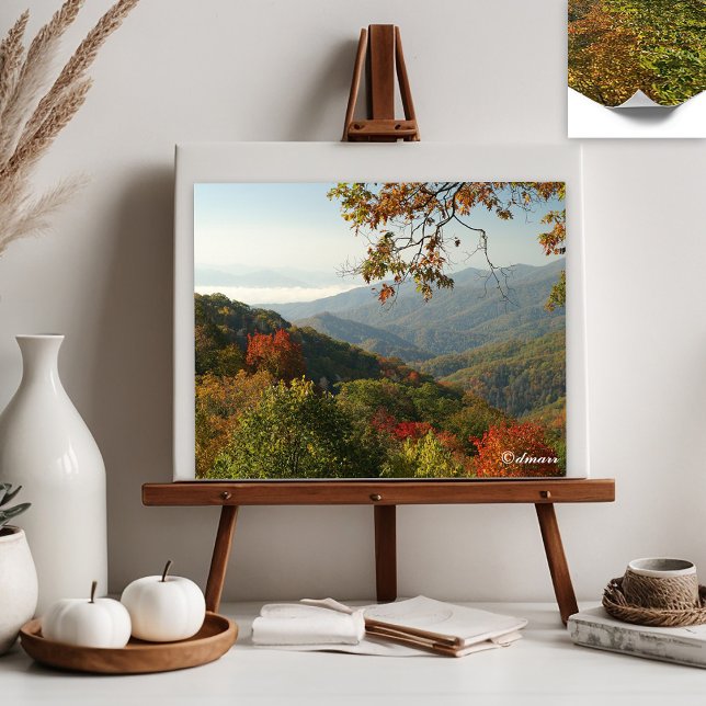 Póster Foliage de otoño de la montaña humeante (Subido por el creador)
