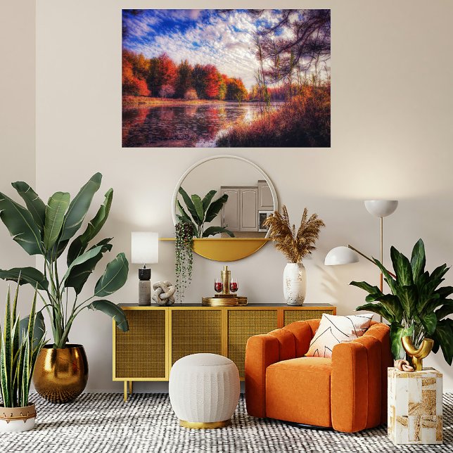 Póster Foliage de Otoño Fotografía del Lago de Nueva York (Subido por el creador)