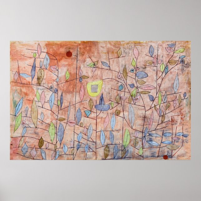 Póster Foliage de Paul Klee Sparse (Frente)
