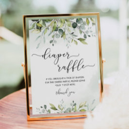 Póster Foliage eucalyptus diaper rafflip