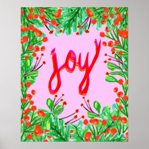 Póster Foliage Navidades - Alegría