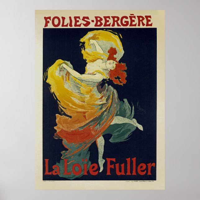 Póster Folies Berger ~ La Loie Fuller (Frente)