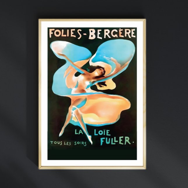 Póster Folies Bergere Paris Showgirl, Chica de Flapper de (Subido por el creador)