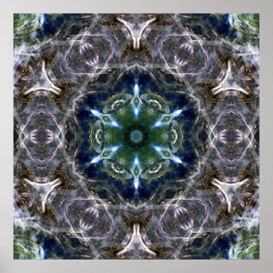 Póster Folk Mandala  Poster