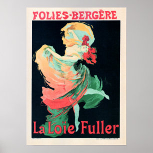 Póster FOLLES BERGERE La Loie Fuller Jules Cheret Poster