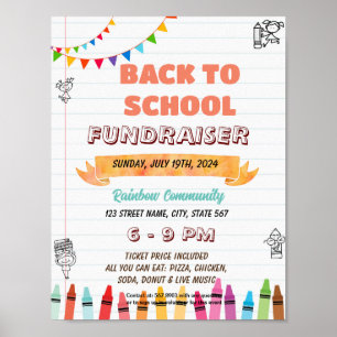 Póster Folleto de la escuela principal editable