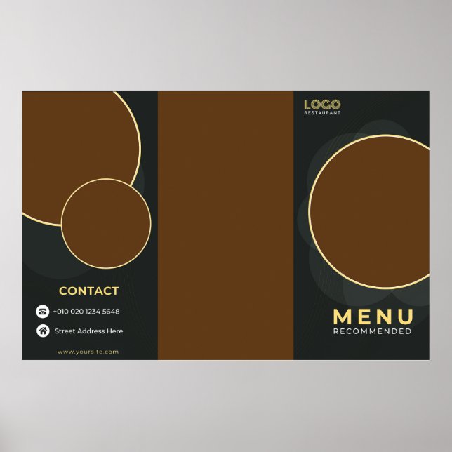 Póster Folleto de restaurante (Frente)