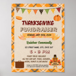 Póster Folleto editable de Thankess potluck