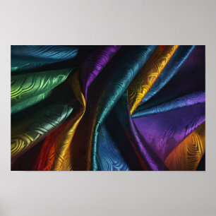 Póster Folletos multicoloreados de tela