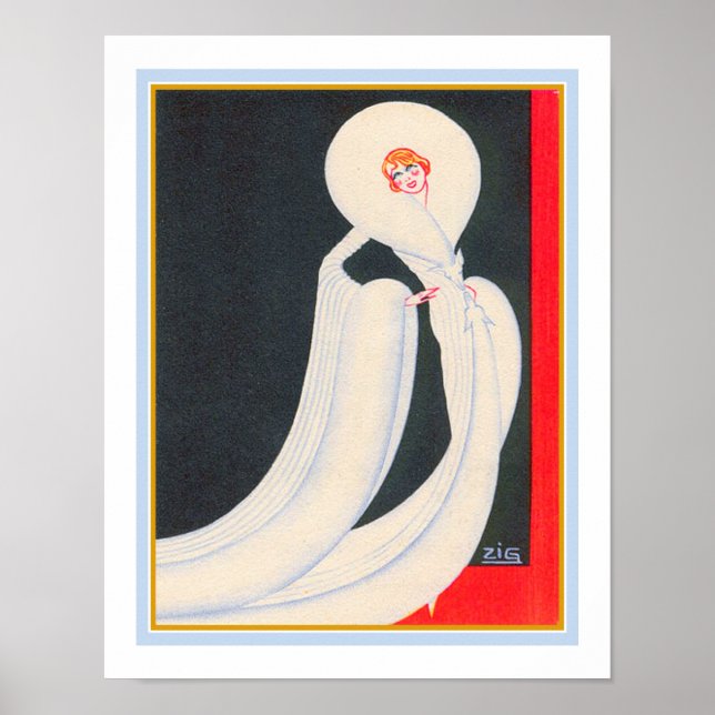 Póster Follies Art Deco Ziegfeld de los años 20 (Frente)