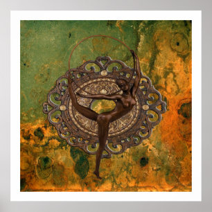 Póster Follies Bergère en París en 1920