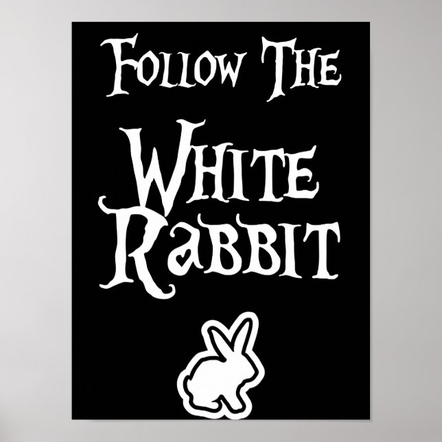 Póster Follow the White Rabbit (Frente)