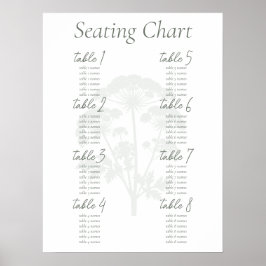Póster FONDNESS | Wedding Seating Chart Poster
