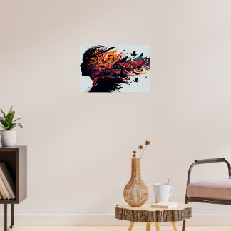 Póster Fondo abstracto coloreado