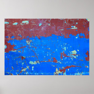 Póster Fondo abstracto, colorido de acero oxidado textu