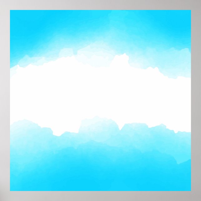 Póster Fondo abstracto de acuarela (Frente)