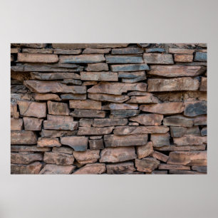 Póster Fondo abstracto de textura de pared de piedra anti