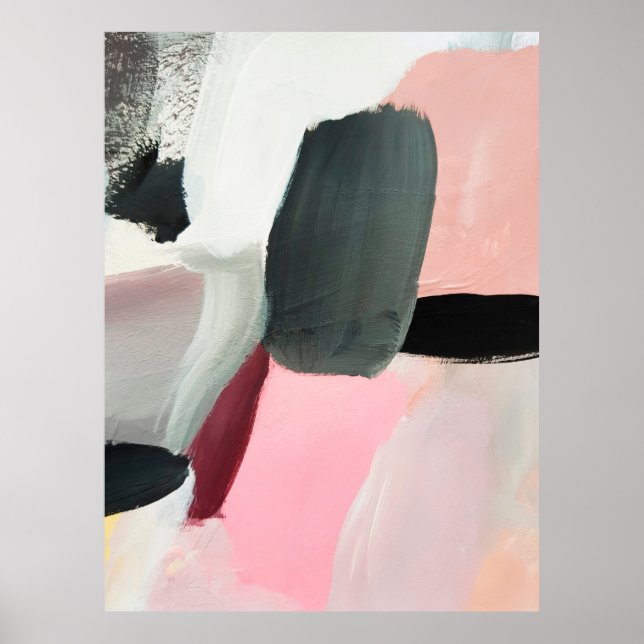 Póster Fondo abstracto pintado. Grupo artístico abstracto (Frente)