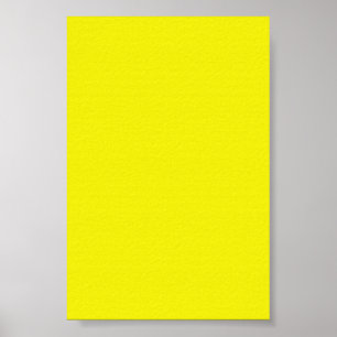 Póster Fondo amarillo neón brillante en un Poster