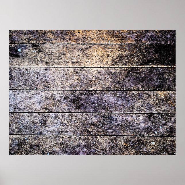 Póster Fondo antiguo de textura de madera blanca. Mancha  (Frente)