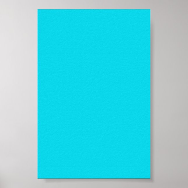 Póster Fondo azul Aqua Neon en un Poster (Frente)