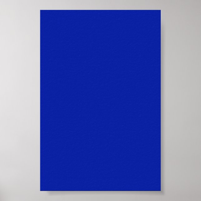 Póster Fondo azul real sobre un Poster (Frente)