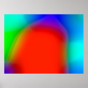 Póster fondo borroso abstracto, pintura vintage colorida