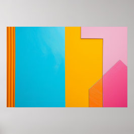 Póster Fondo colorido de los rectángulos