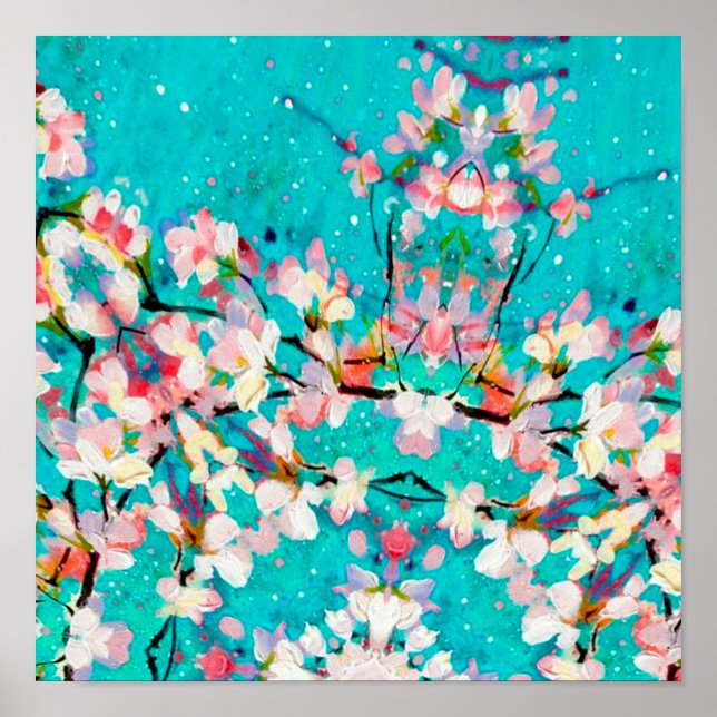 Póster Fondo colorido del patrón abstracto (Frente)