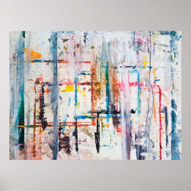 Póster Fondo colorido moderno.arte, contemporáneo, modern (Frente)