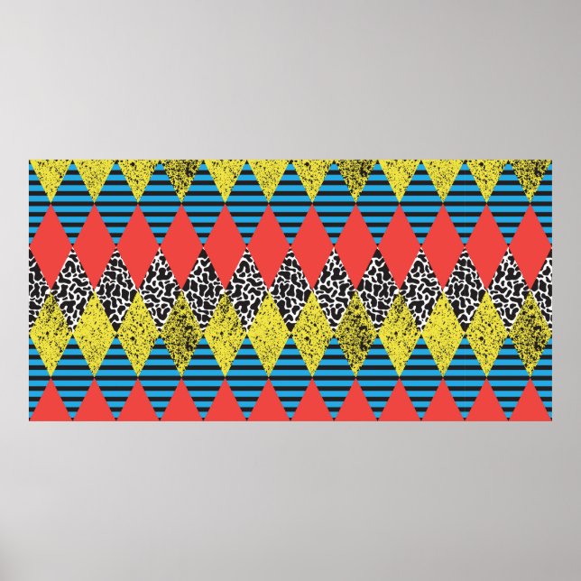 Póster Fondo continuo con rombo (Frente)