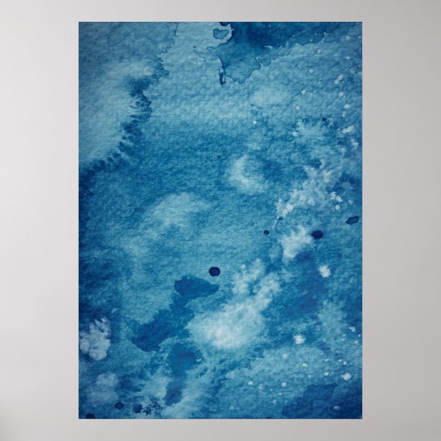 Póster Fondo de acuarela abstracta (Frente)