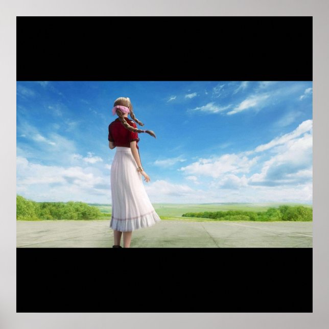 Póster Fondo de Aerith de FFVII (Frente)