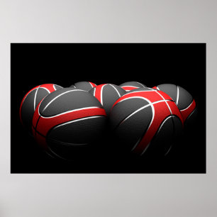 Póster fondo de baloncesto moderno