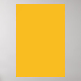 Póster Fondo de color de tendencia sólido amarillo mostaz