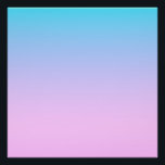 Póster Fondo de degradado azul y rosa<br><div class="desc">Color de gradiente azul y rosa.</div>