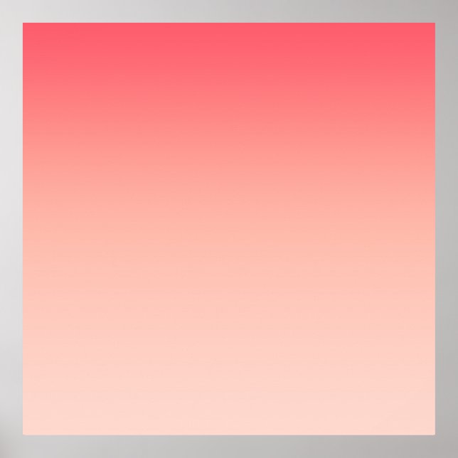 Póster Fondo de degradado rosa y melocotón (Frente)