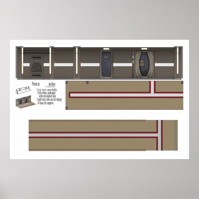 Póster Fondo de Diorama del Corredor Desafiante (Frente)