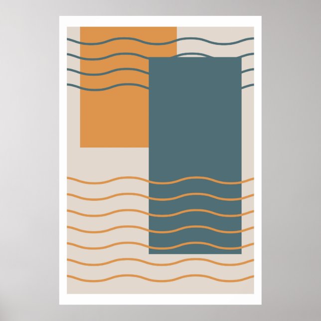 Póster Fondo de diseño solar y lunar (Frente)