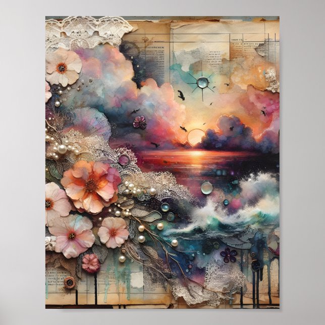 Póster Fondo de escritorio digital (Frente)