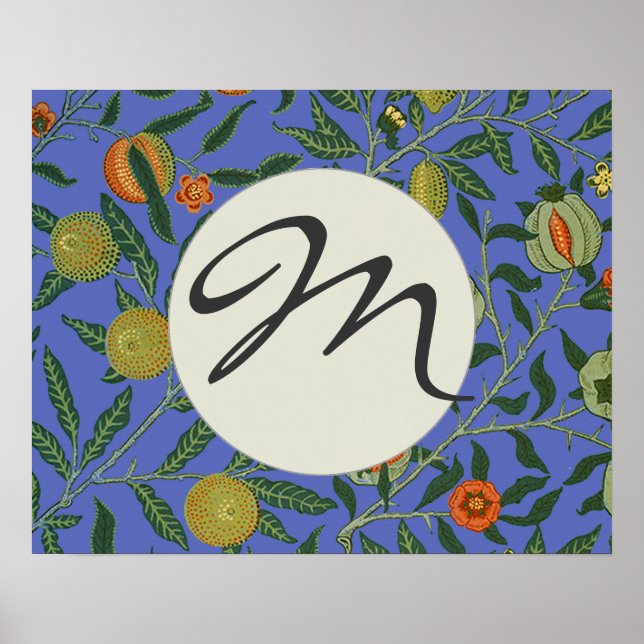 Póster Fondo de escritorio William Morris Pomegranate (Frente)