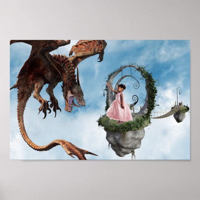 Póster Fondo de Fotografía de Foto Personalizada de Dragó (Frente)