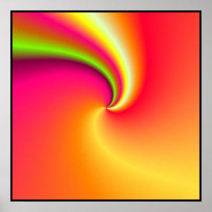 Póster Fondo de giro arco iris