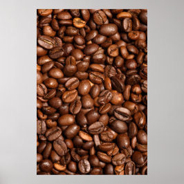 Póster fondo de habas de café