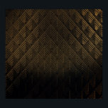 Póster Fondo de Ilustracion 3D Art Deco<br><div class="desc">ilustracion 3D Antecedentes para publicidad y fondo de pantalla en la escena de arte deco y fiesta de moda. Representación 3D en concepto decorativo. Patrón de redes de pescado purpurina de oro para una decoración glamurosa. El encanto dorado de Gatsby brilla en una escena fiesta artística. gatsby, años 20, speakeasy,...</div>