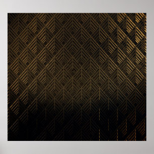 Póster Fondo de Ilustracion 3D Art Deco