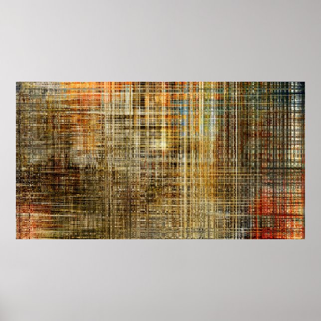 Póster Fondo de intersección geométrica abstracta (Frente)