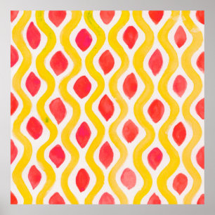 Póster Fondo de las acuarelas abstractas